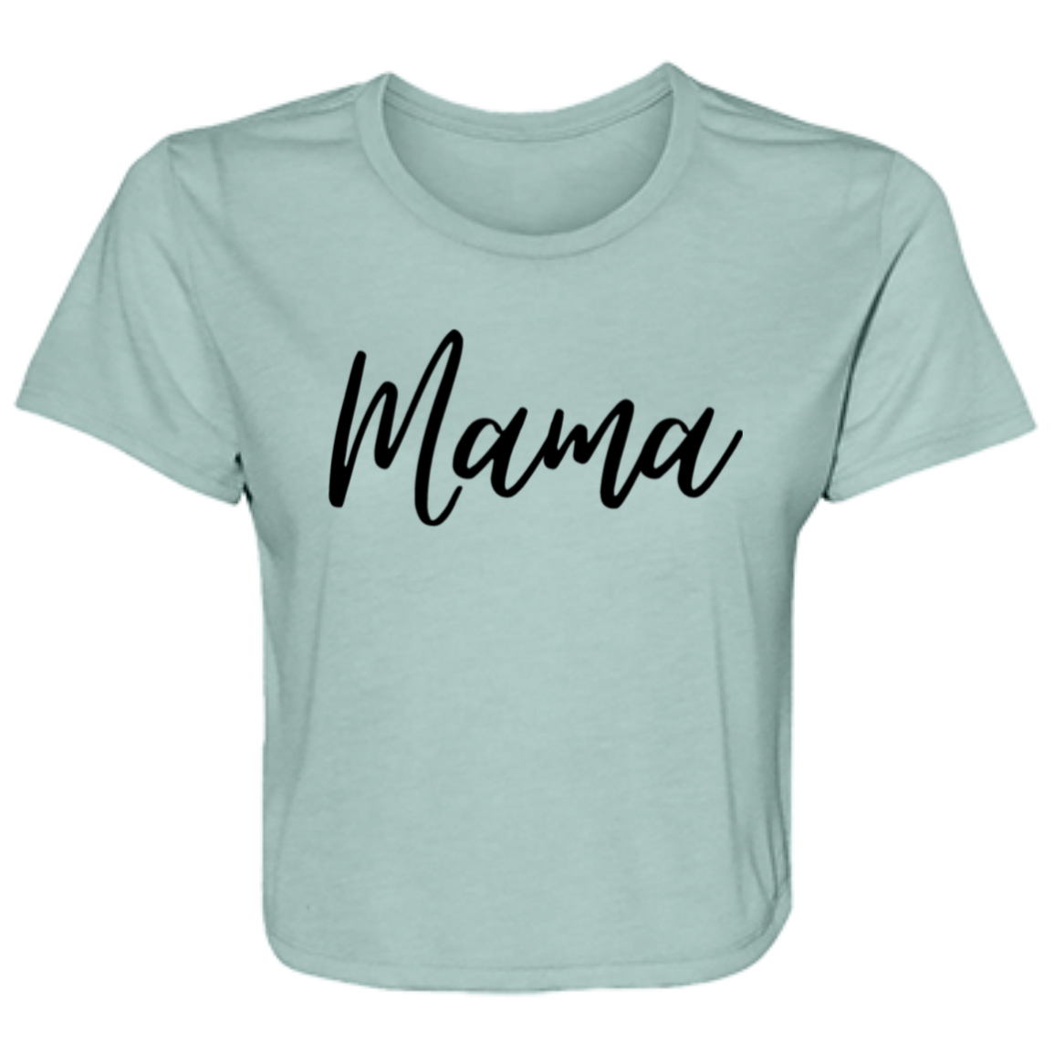 Ladies' "MAMA" Flowy Cropped Tee - Highly Desirable