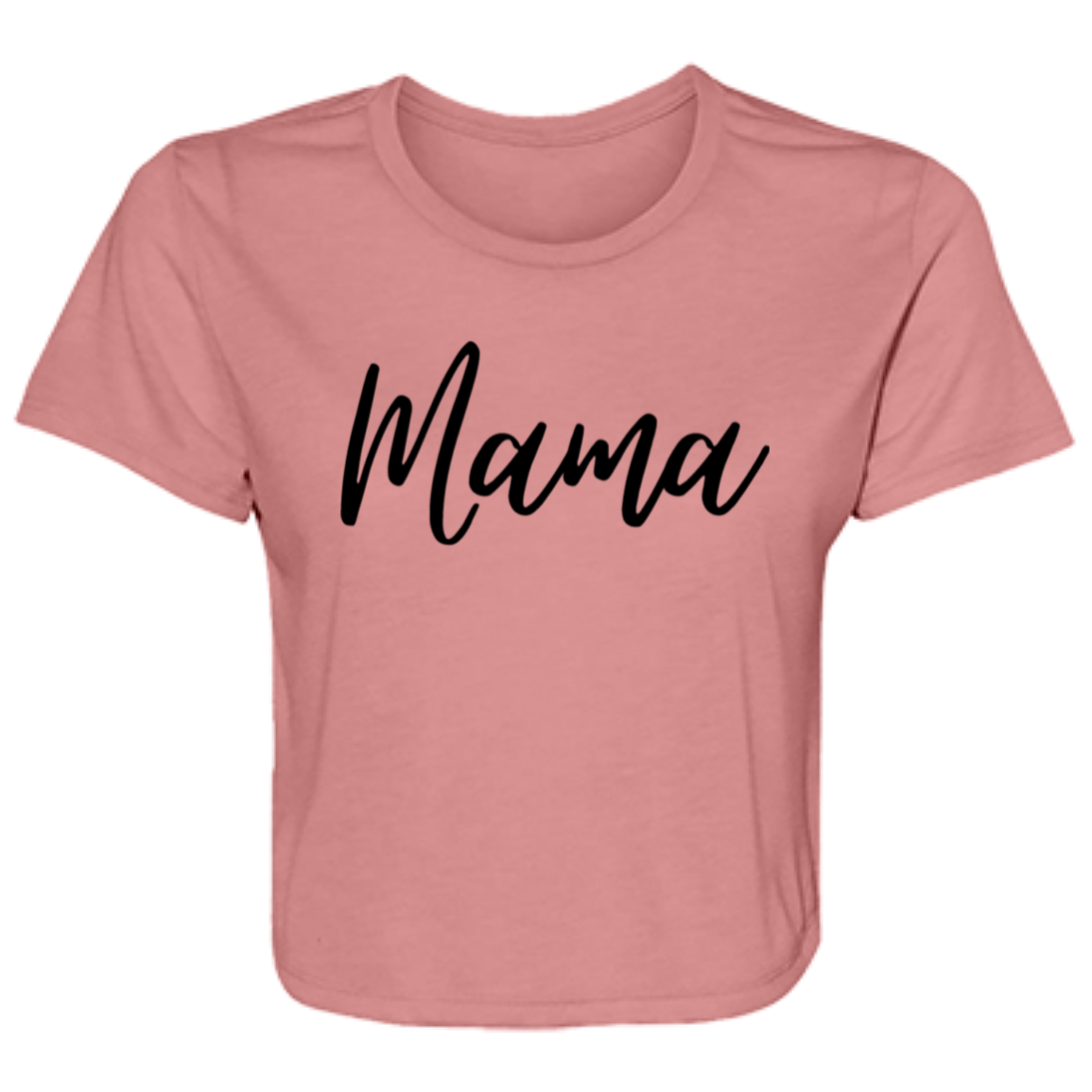 Ladies' "MAMA" Flowy Cropped Tee - Highly Desirable