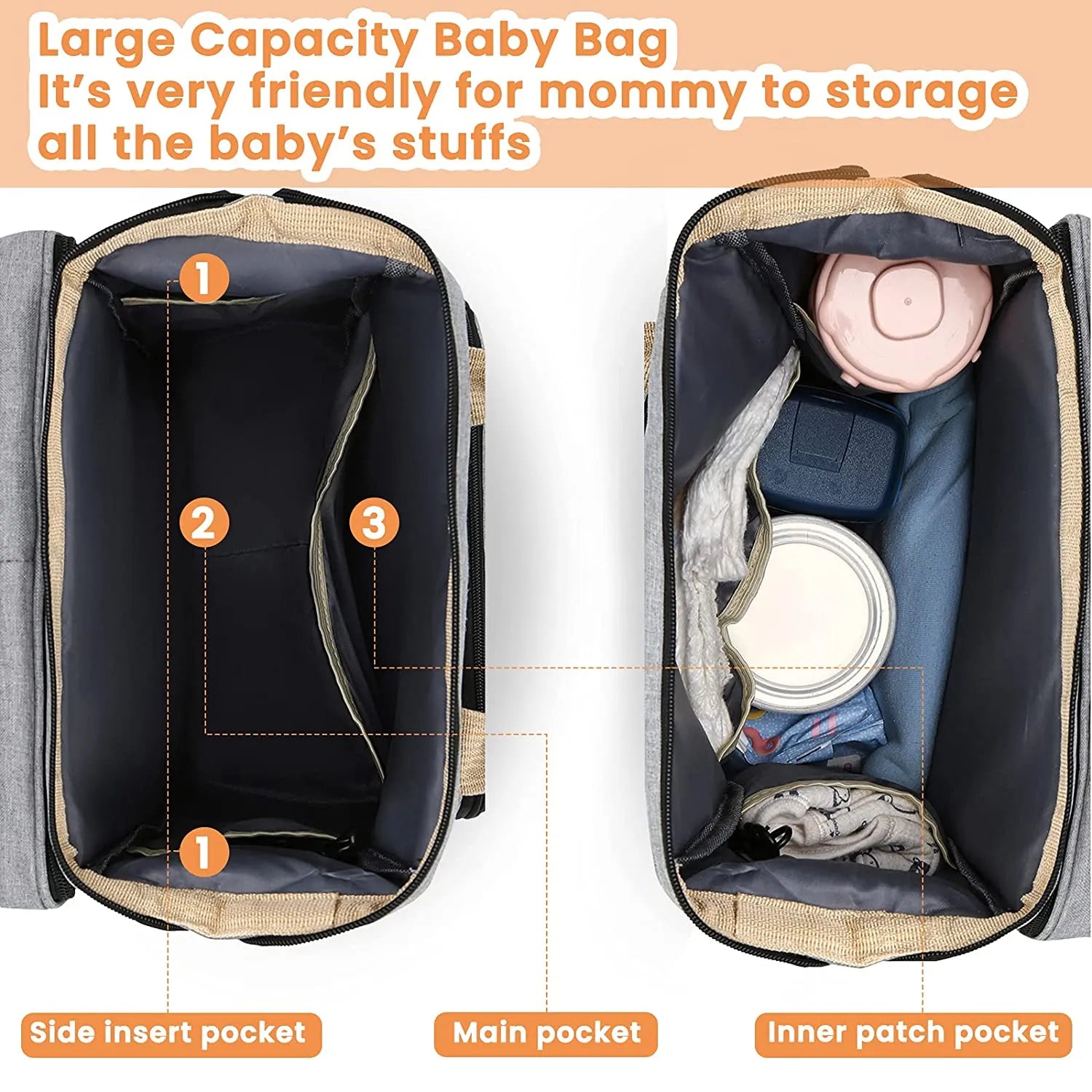 Diaper Bag with Portable Crib - Highly Desirable