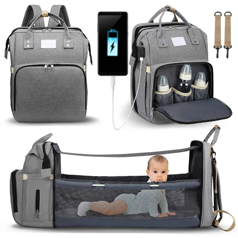 Diaper Bag with Portable Crib - Highly Desirable